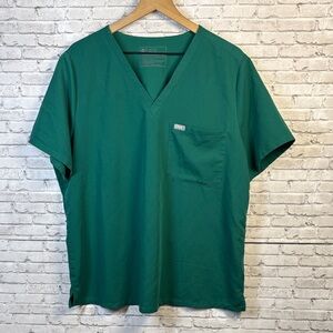 FIGS Technical Collection Catarina Green Women Scrub Top size XXL